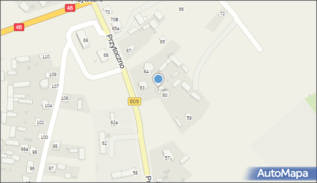 Przytoczno, Przytoczno, 61, mapa Przytoczno