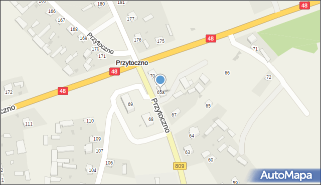 Przytoczno, Przytoczno, 65a, mapa Przytoczno