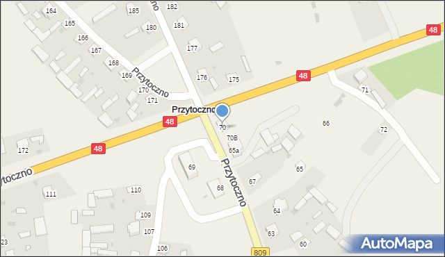 Przytoczno, Przytoczno, 70, mapa Przytoczno