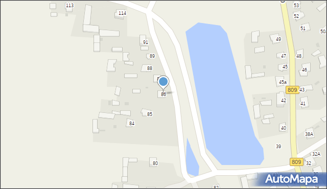 Przytoczno, Przytoczno, 86, mapa Przytoczno