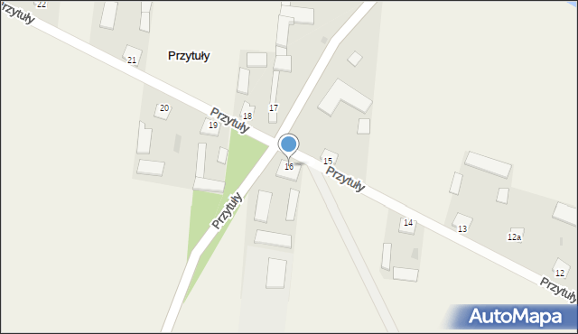 Przytuły, Przytuły, 16, mapa Przytuły