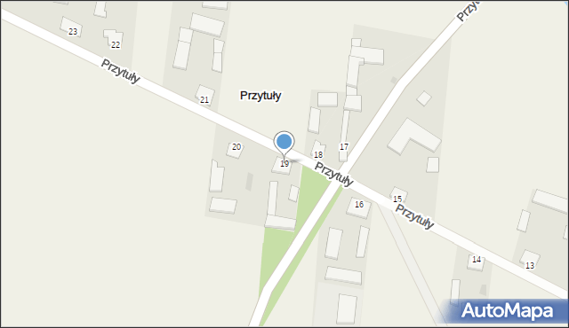 Przytuły, Przytuły, 19, mapa Przytuły