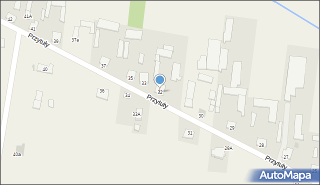 Przytuły, Przytuły, 32, mapa Przytuły