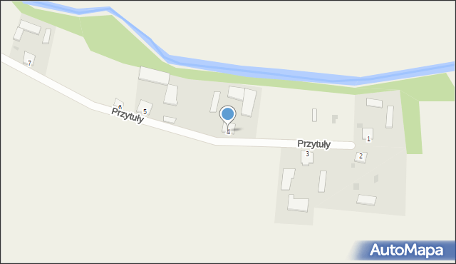 Przytuły, Przytuły, 4, mapa Przytuły