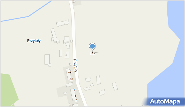 Przytuły, Przytuły, 13a, mapa Przytuły
