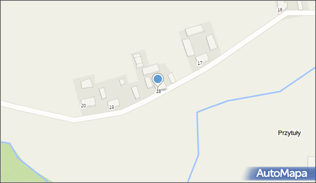 Przytuły, Przytuły, 18, mapa Przytuły