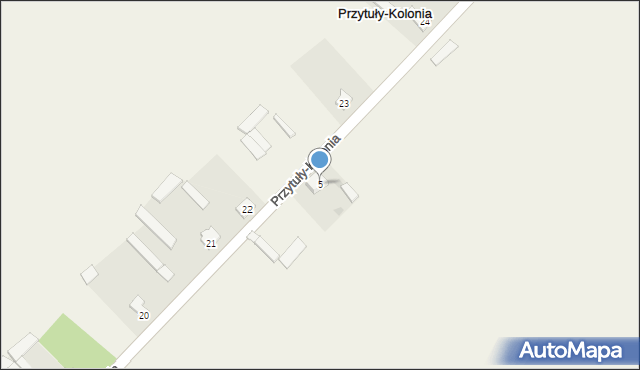 Przytuły-Kolonia, Przytuły-Kolonia, 5, mapa Przytuły-Kolonia