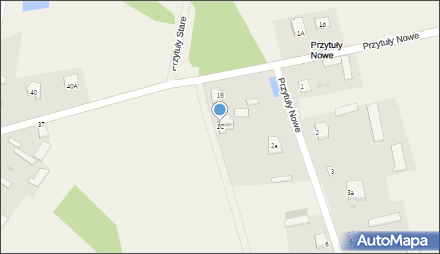 Przytuły Nowe, Przytuły Nowe, 1C, mapa Przytuły Nowe