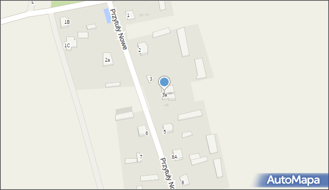 Przytuły Nowe, Przytuły Nowe, 3a, mapa Przytuły Nowe