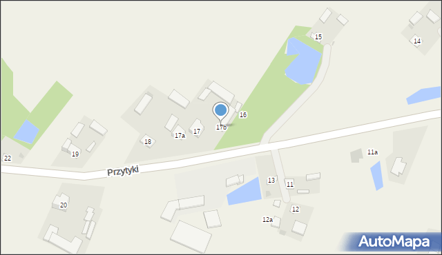 Przytyki, Przytyki, 17b, mapa Przytyki