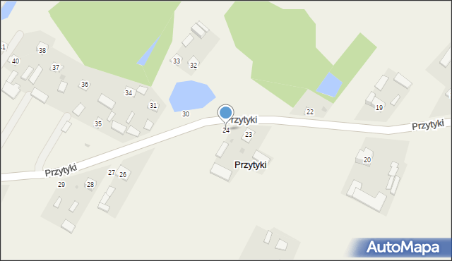 Przytyki, Przytyki, 24, mapa Przytyki