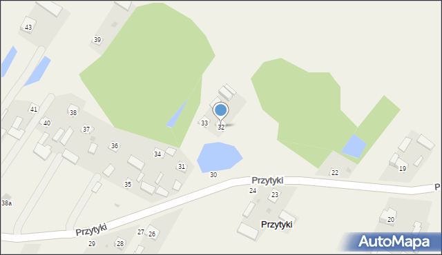 Przytyki, Przytyki, 32, mapa Przytyki