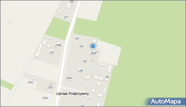 Przywory Duże, Przywory Duże, 162A, mapa Przywory Duże