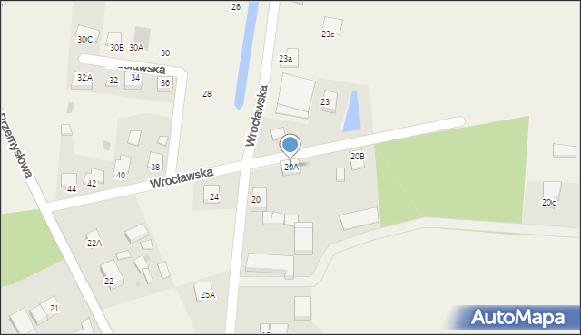 Przywsie, Przywsie, 20A, mapa Przywsie