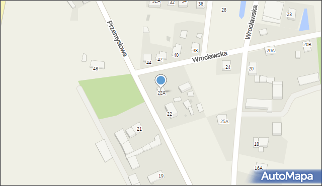 Przywsie, Przywsie, 22A, mapa Przywsie