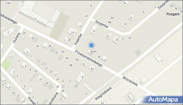 Puck, Przebendowskiego, 33, mapa Puck