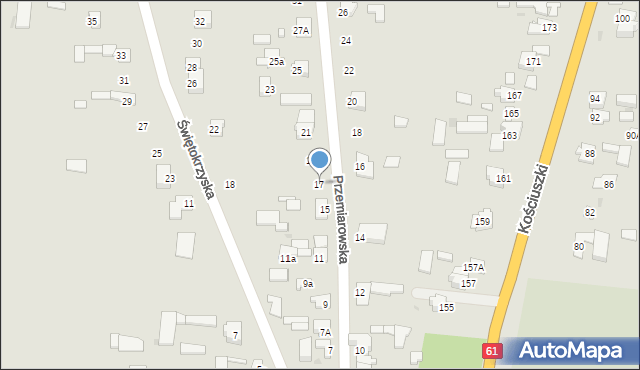 Pułtusk, Przemiarowska, 17, mapa Pułtusk