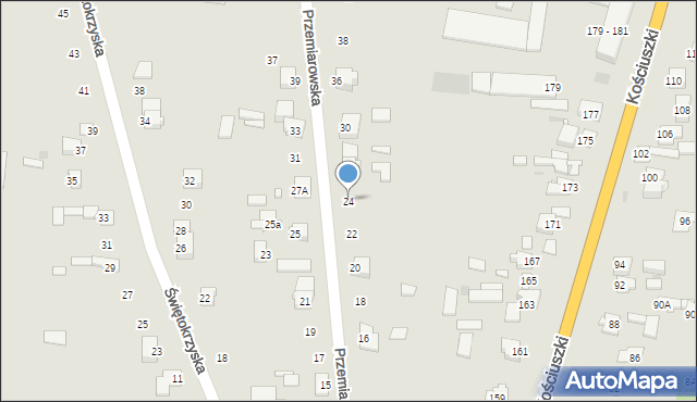 Pułtusk, Przemiarowska, 24, mapa Pułtusk