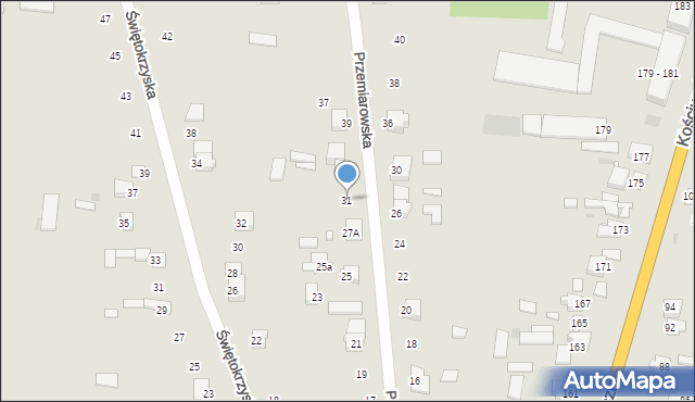 Pułtusk, Przemiarowska, 31, mapa Pułtusk