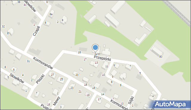 Pyskowice, Przepiórki, 16, mapa Pyskowice
