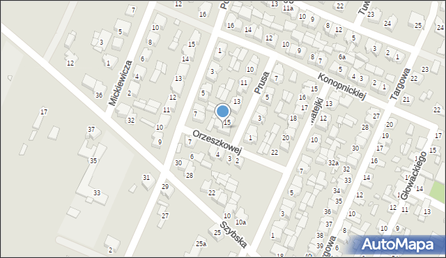 Pyzdry, Prusa, 16, mapa Pyzdry