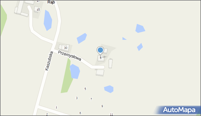 Rąb, Przemysłowa, 6, mapa Rąb