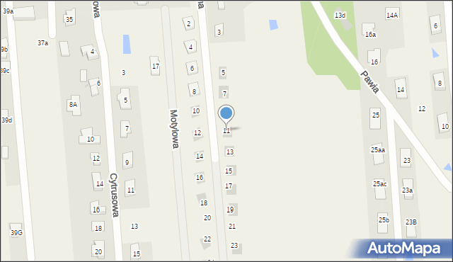 Rąbień AB, Przyjemna, 11, mapa Rąbień AB