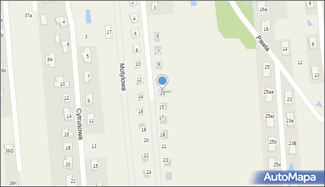 Rąbień AB, Przyjemna, 13, mapa Rąbień AB