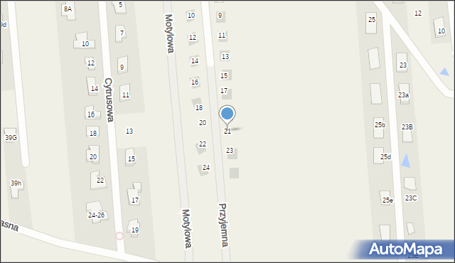 Rąbień AB, Przyjemna, 21, mapa Rąbień AB