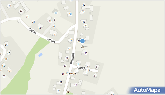 Raciborowice, Prawda, 48, mapa Raciborowice