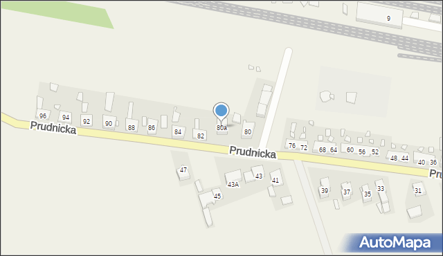 Racławice Śląskie, Prudnicka, 80a, mapa Racławice Śląskie