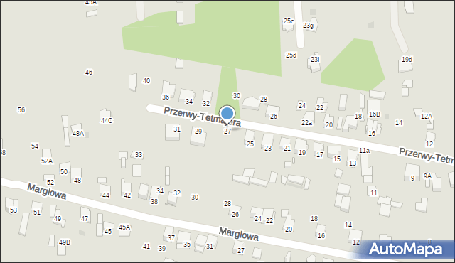 Radom, Przerwy-Tetmajera Kazimierza, 27, mapa Radomia