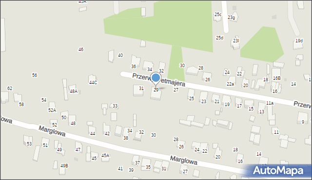 Radom, Przerwy-Tetmajera Kazimierza, 29, mapa Radomia
