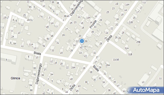 Radom, Prosta, 41/2, mapa Radomia