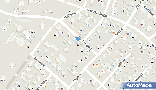 Radom, Przejazd, 10, mapa Radomia