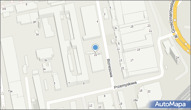 Radom, Przemysłowa, 11, mapa Radomia