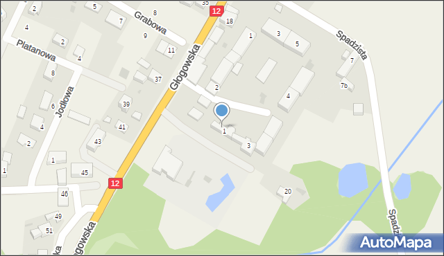 Radwanice, Prosta, 1/1, mapa Radwanice