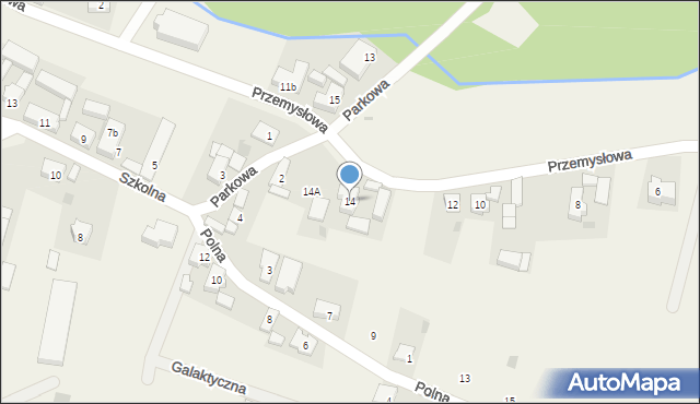 Radwanice, Przemysłowa, 14, mapa Radwanice