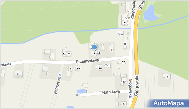 Radwanice, Przemysłowa, 5, mapa Radwanice