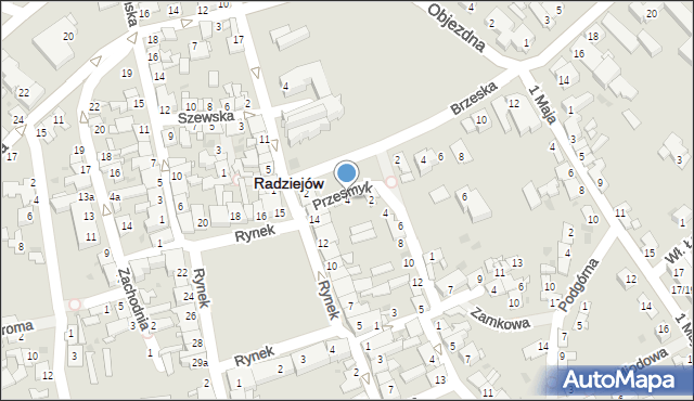 Radziejów, Przesmyk, 4, mapa Radziejów