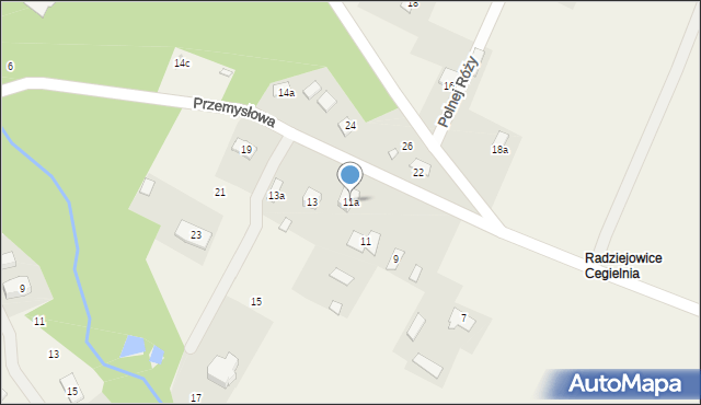 Radziejowice, Przemysłowa, 11a, mapa Radziejowice