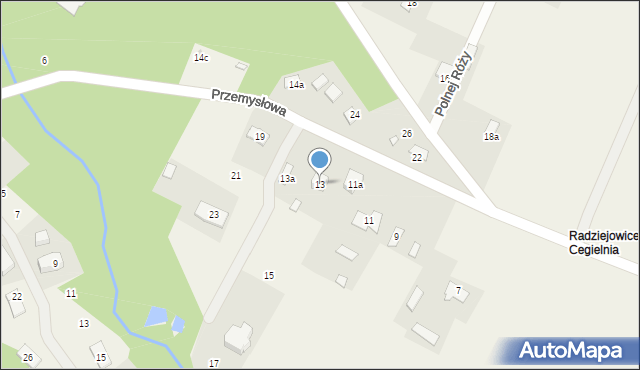 Radziejowice, Przemysłowa, 13, mapa Radziejowice