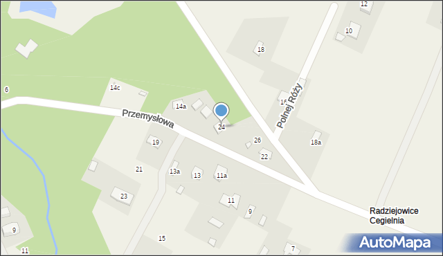 Radziejowice, Przemysłowa, 24, mapa Radziejowice