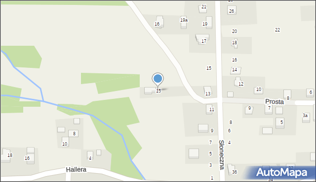 Radziszów, Prosta, 15, mapa Radziszów