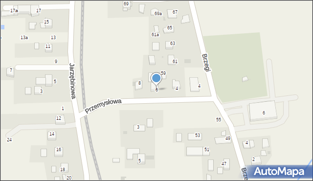 Radziszów, Przemysłowa, 6, mapa Radziszów