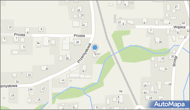 Radziszów, Przemysłowa, 7, mapa Radziszów