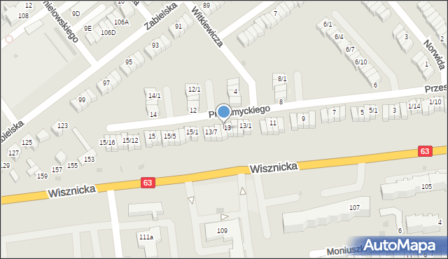 Radzyń Podlaski, Przesmyckiego Zenona, 13/5, mapa Radzyń Podlaski