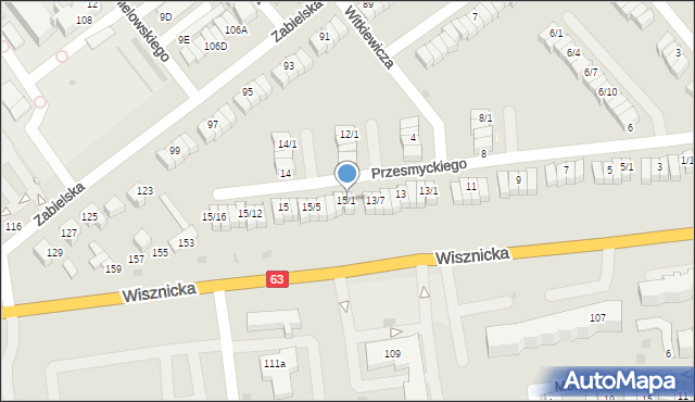 Radzyń Podlaski, Przesmyckiego Zenona, 15/1, mapa Radzyń Podlaski