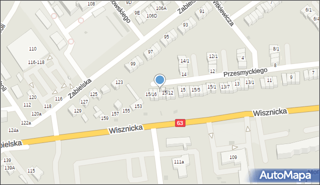 Radzyń Podlaski, Przesmyckiego Zenona, 15/14, mapa Radzyń Podlaski