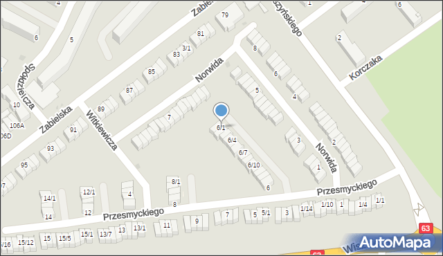 Radzyń Podlaski, Przesmyckiego Zenona, 6/1, mapa Radzyń Podlaski